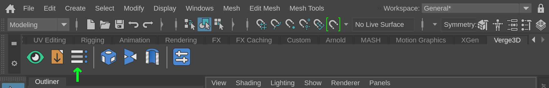 App manager shelf button in Maya