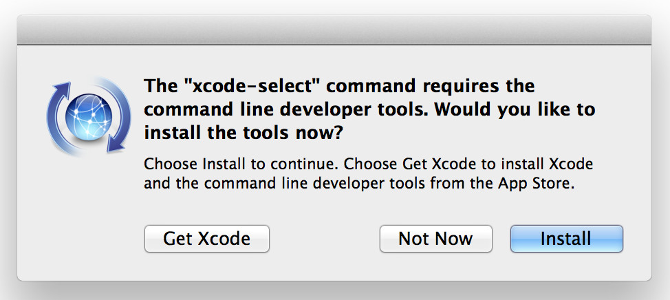 在 macOS 上安装命令行开发者工具
