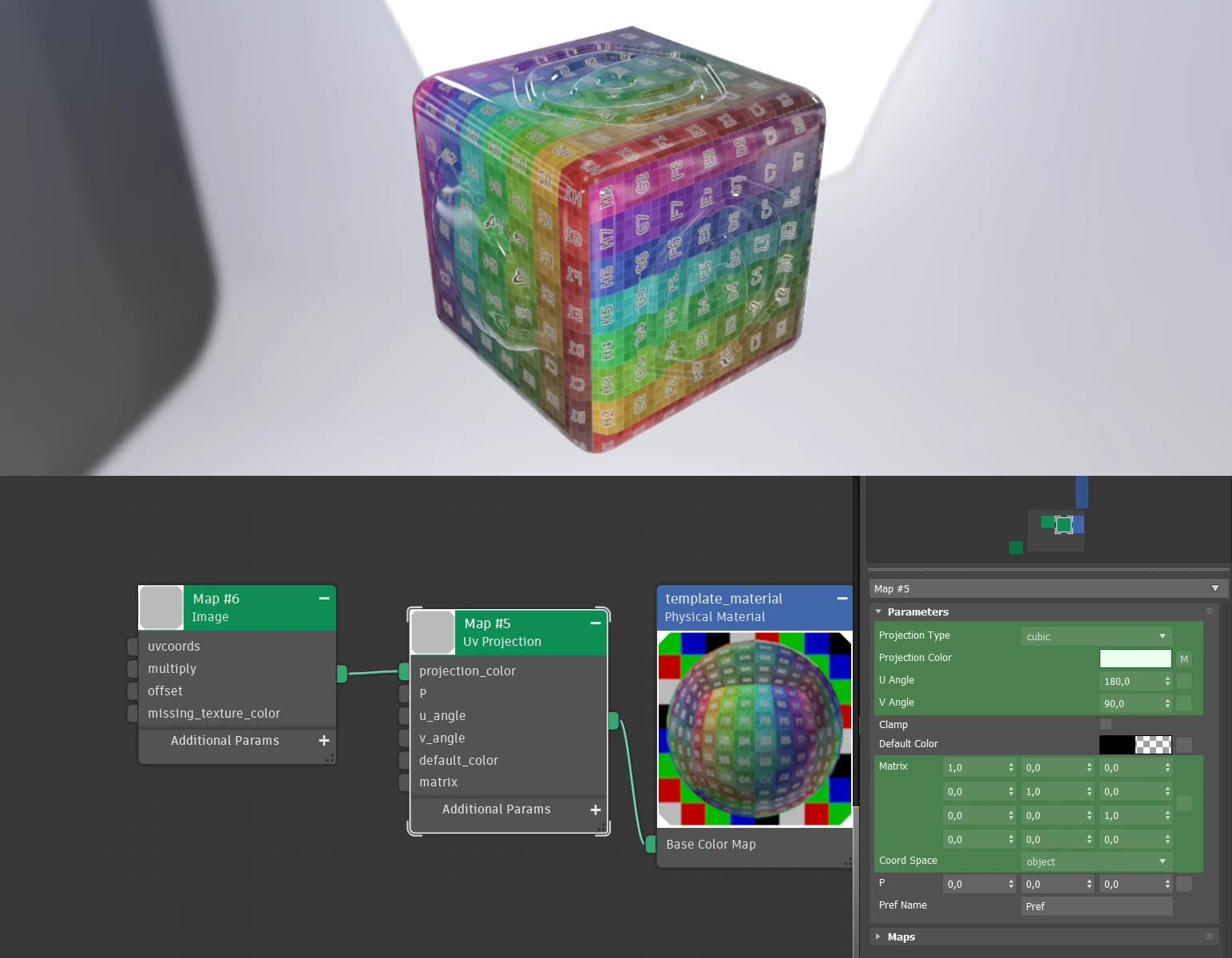 3ds Max UV Projection map