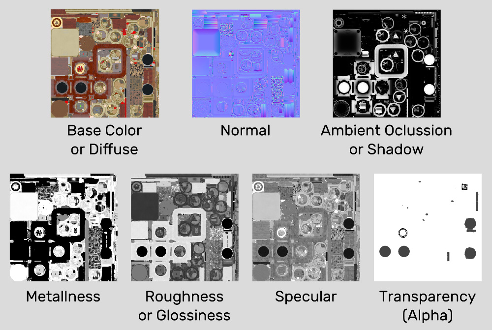 Common textures used in WebGL apps