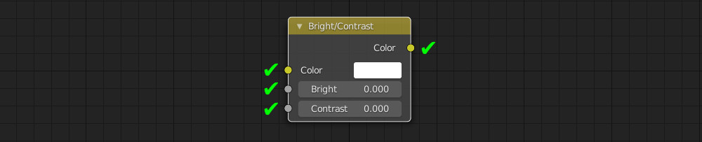 Blender Bright Contrast node