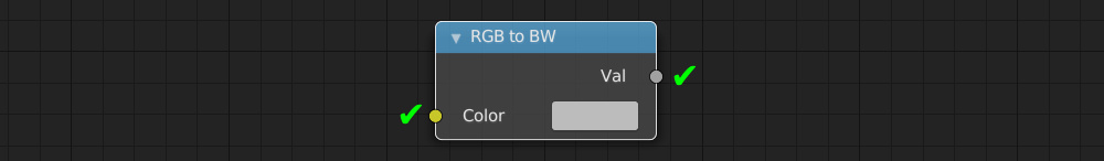 Blender RGB to BW node