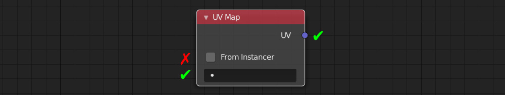 Blender UV Map node