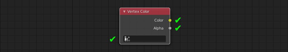 Blender Vertex Color node