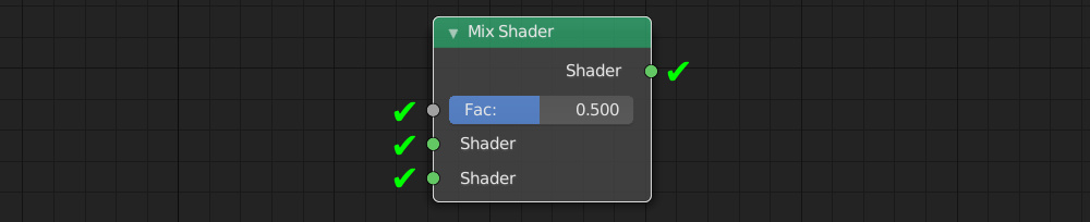 Blender Mix Shader node