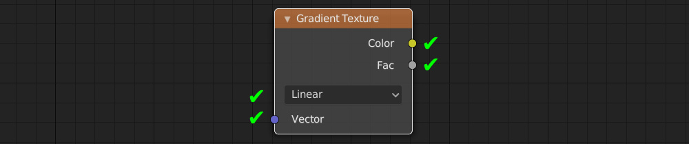 Blender Gradient Texture node