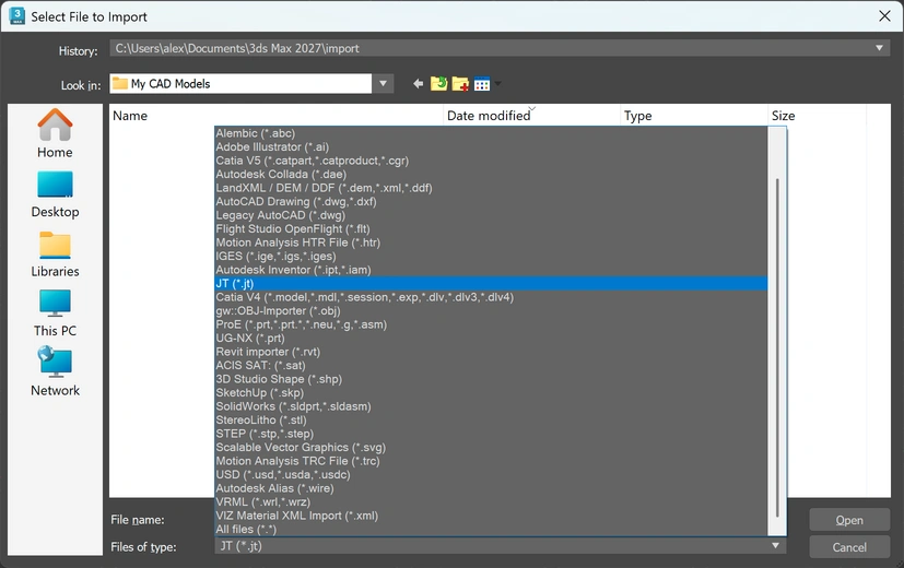 3ds Max Jupiter Tesselation import