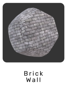WebGL preview of brick wall material exported from Blender Eevee to glTF/GLB