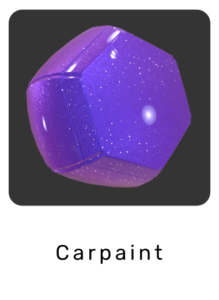 WebGL preview of carpaint material exported from Blender Eevee to glTF/GLB