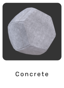 WebGL preview of concrete fine material exported from Blender Eevee to glTF/GLB