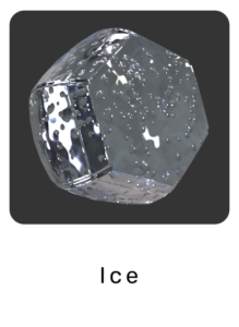 WebGL preview of ice material exported from Blender Eevee to glTF/GLB