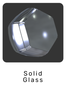 WebGL preview of solid glass material exported from Blender Eevee to glTF/GLB