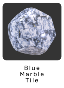 WebGL preview of blue marble tile material exported from 3ds Max to glTF/GLB