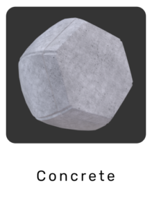 WebGL preview of concrete fine material exported from 3ds Max to glTF/GLB