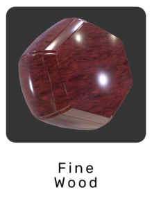 WebGL preview of fine wood material exported from 3ds Max to glTF/GLB