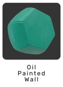 WebGL preview of oil painted wall material exported from 3ds Max to glTF/GLB