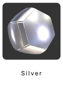 WebGL preview of silver material exported from 3ds Max to glTF/GLB