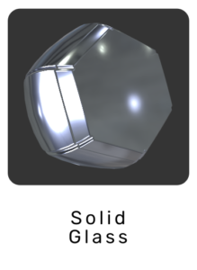 WebGL preview of solid glass material exported from 3ds Max to glTF/GLB