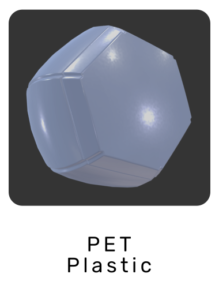 WebGL preview of PET plastic material exported from 3ds Max to glTF/GLB