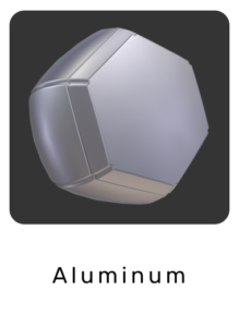 WebGL preview of aluminum material exported from 3ds Max to glTF/GLB