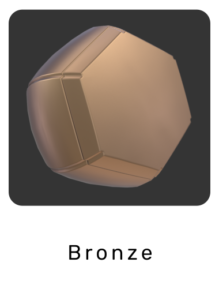 WebGL preview of bronze material exported from 3ds Max to glTF/GLB