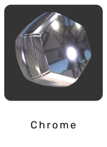 WebGL preview of chrome material exported from 3ds Max to glTF/GLB