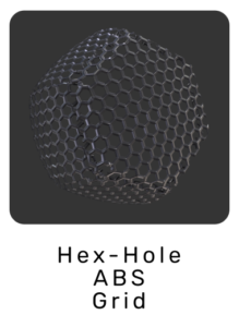 WebGL preview of hex ABS grid material exported from 3ds Max to glTF/GLB