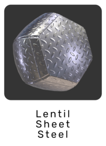 WebGL preview of lentil sheet steel material exported from 3ds Max to glTF/GLB