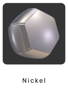 WebGL preview of nickel material exported from 3ds Max to glTF/GLB