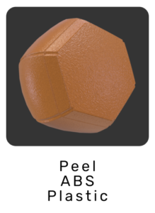 WebGL preview of peel ABS plastic material exported from 3ds Max to glTF/GLB