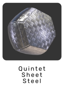 WebGL preview of quintet sheet steel material exported from 3ds Max to glTF/GLB