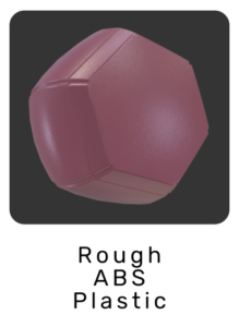 WebGL preview of rough ABS plastic material exported from 3ds Max to glTF/GLB