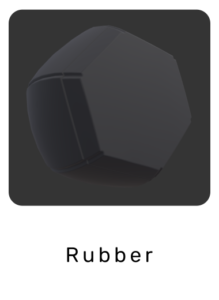 WebGL preview of rubber material exported from 3ds Max to glTF/GLB