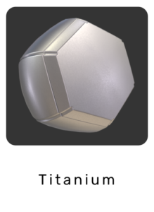 WebGL preview of titanium material exported from 3ds Max to glTF/GLB