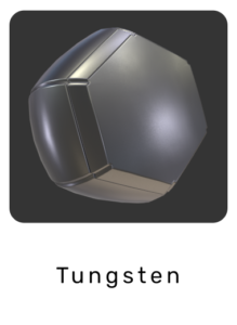 WebGL preview of tungsten material exported from 3ds Max to glTF/GLB