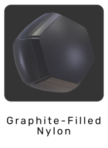 Graphite filled nylon material exported from Maya to WebGL