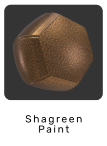 Shagreen paint material exported from Maya to WebGL